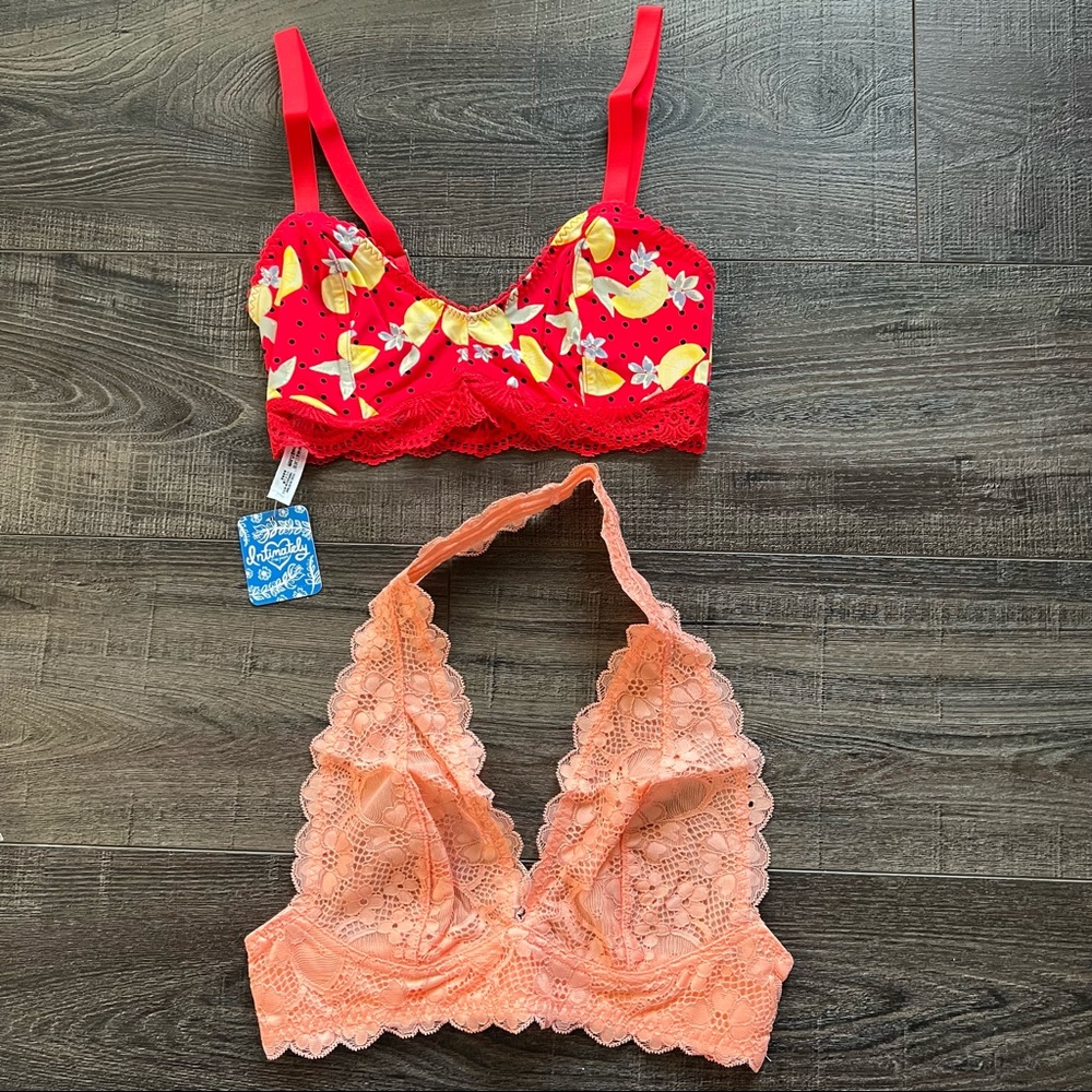 Free People Intimately Bralettes‎ (Lot of 2)